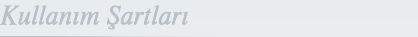 Kullanım Şartları